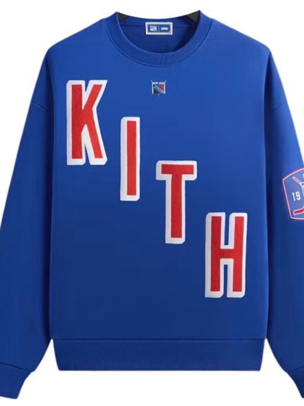 Kith x New York Rangers Skewed Nelson Crewneck size M DEADSTOCK